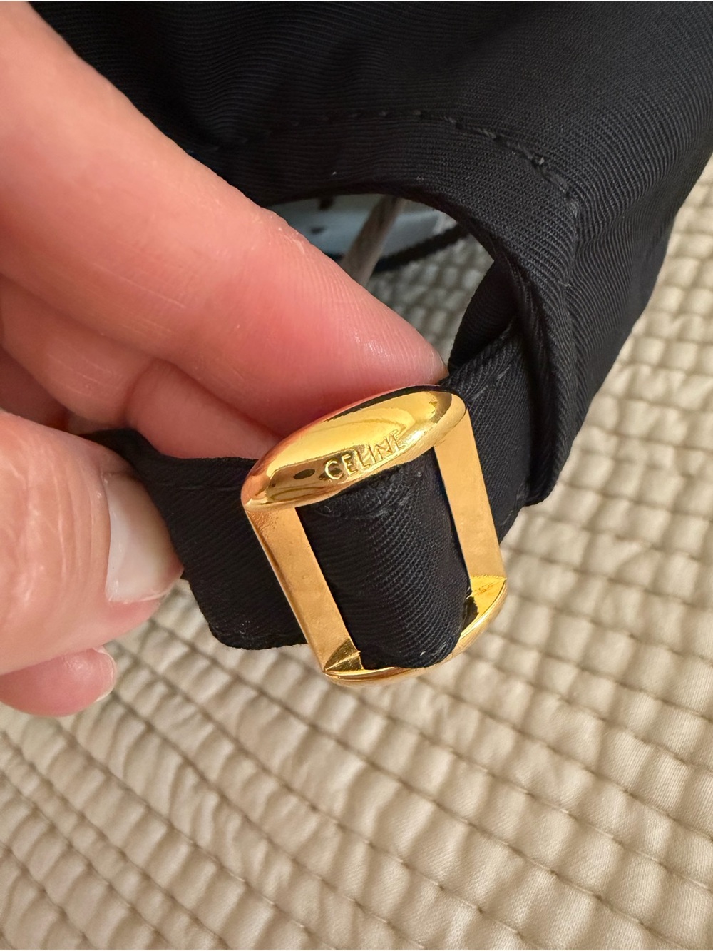 NWT Celine Black Triomphe Baseball Cap - Picture 10 of 10